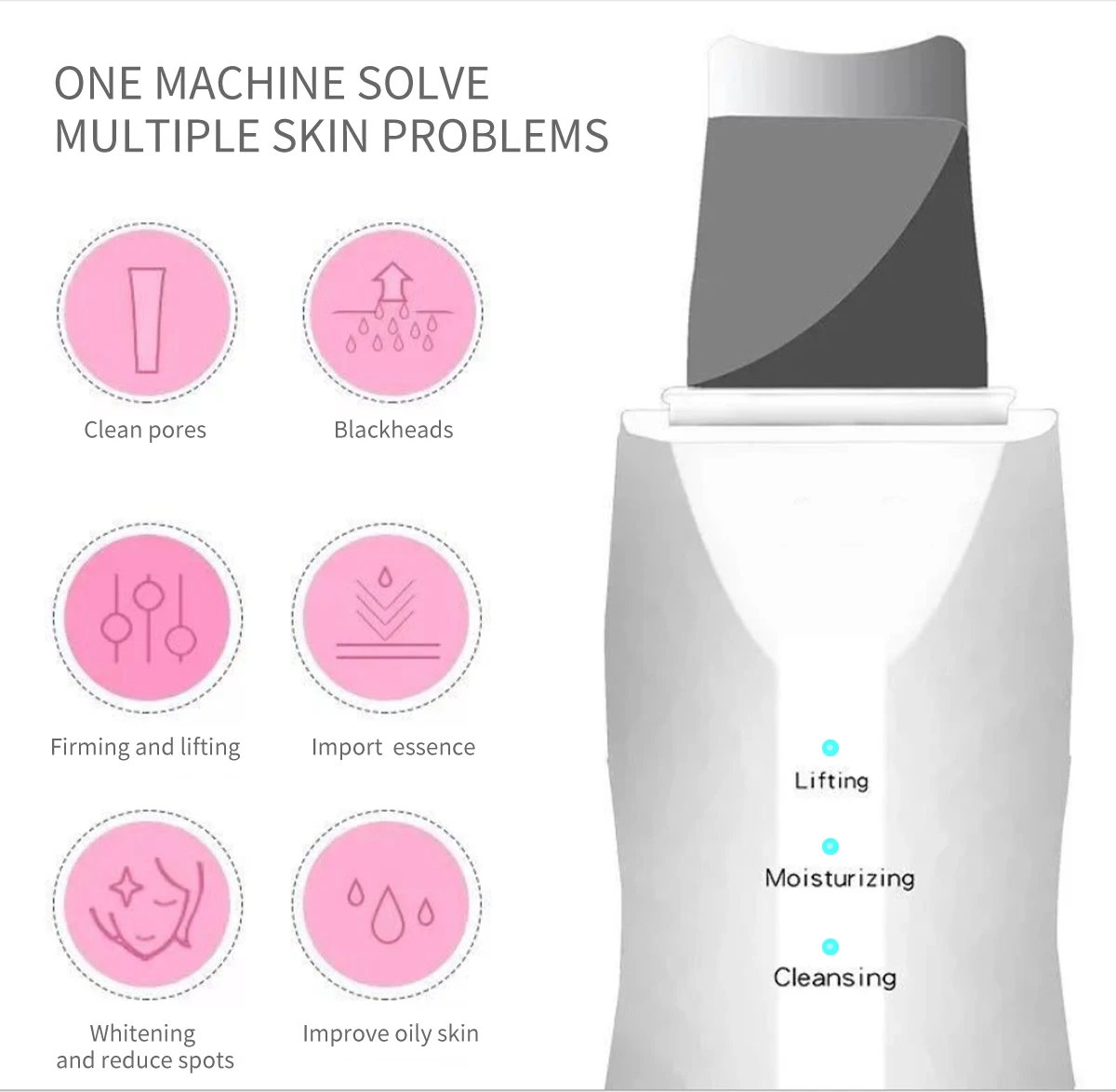 Массажер для лица с зарядкой от USB устройство очистки ухода за кожей удаления