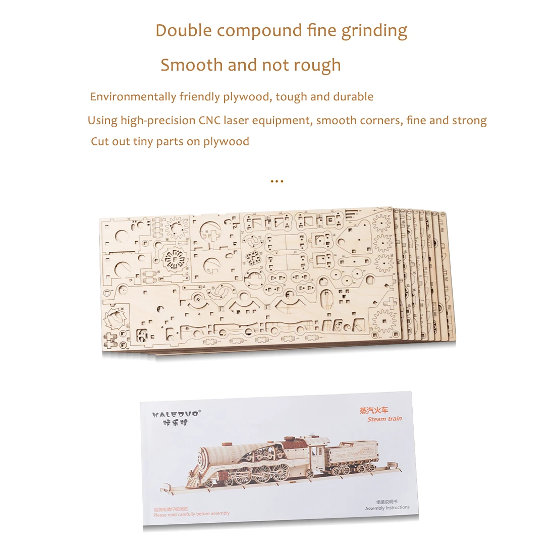 Деревянный паровой поезд сделай сам механическая Сборная модель 3D пазла
