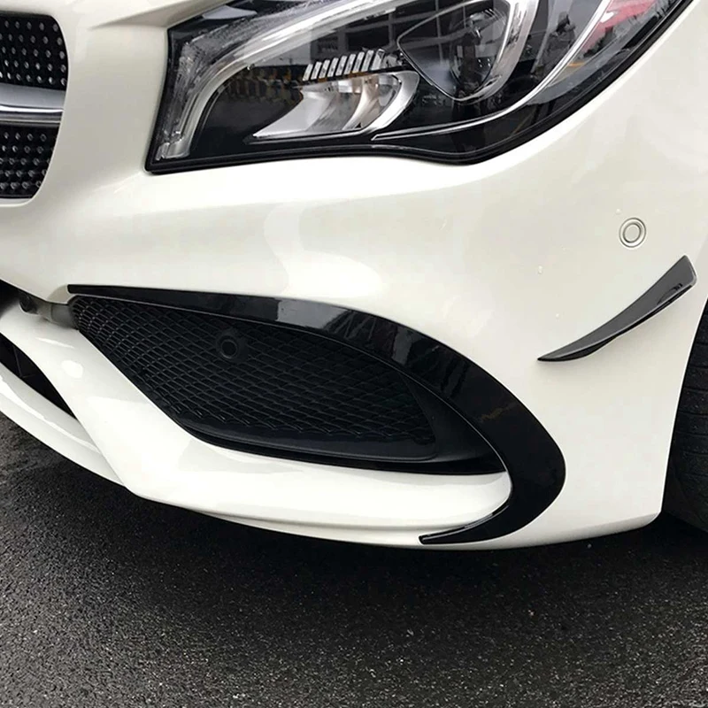 Разветвитель переднего бампера из углеродного волокна спойлер для Mercedes Benz W117 CLA45