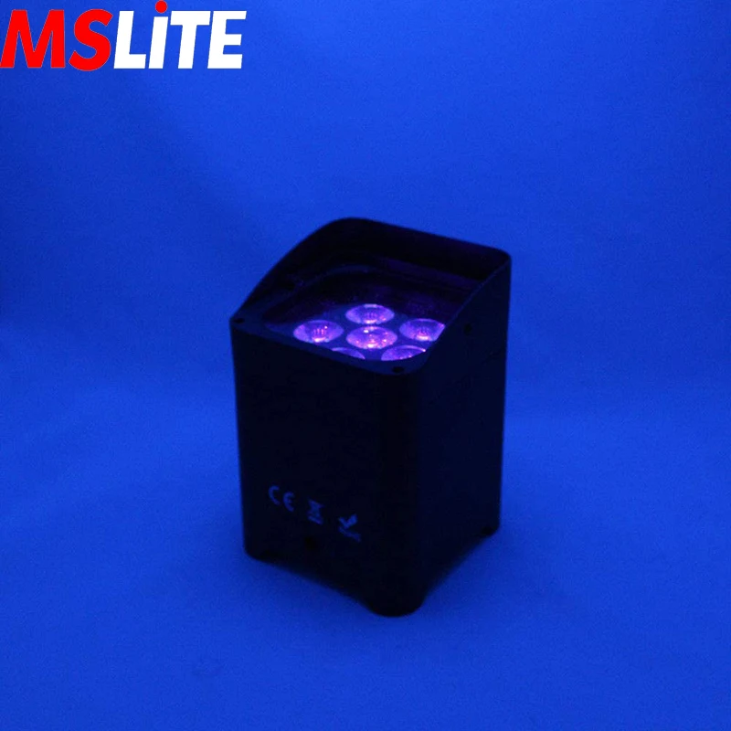 

6x15W/18W 6 in1RGBWAUV Wireless DMX Stage Effect LED Uplight Rechargeable Battery Powered Par Light