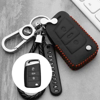 leather key case key cover for volkswagen golf 7 gti r mk7 tiguan 2017 for skoda octavia a7 for seat leon ibiza key portect