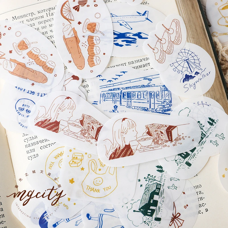 30 шт./компл. соль системы Стикеры пакет сказочной серии Творческий свежий DIY