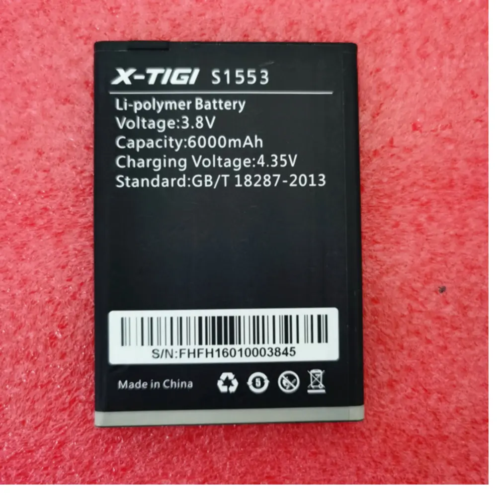 

Original Battery 6000mAh 3.8Vdc for X-TiGi S1553 Cell phone batterie