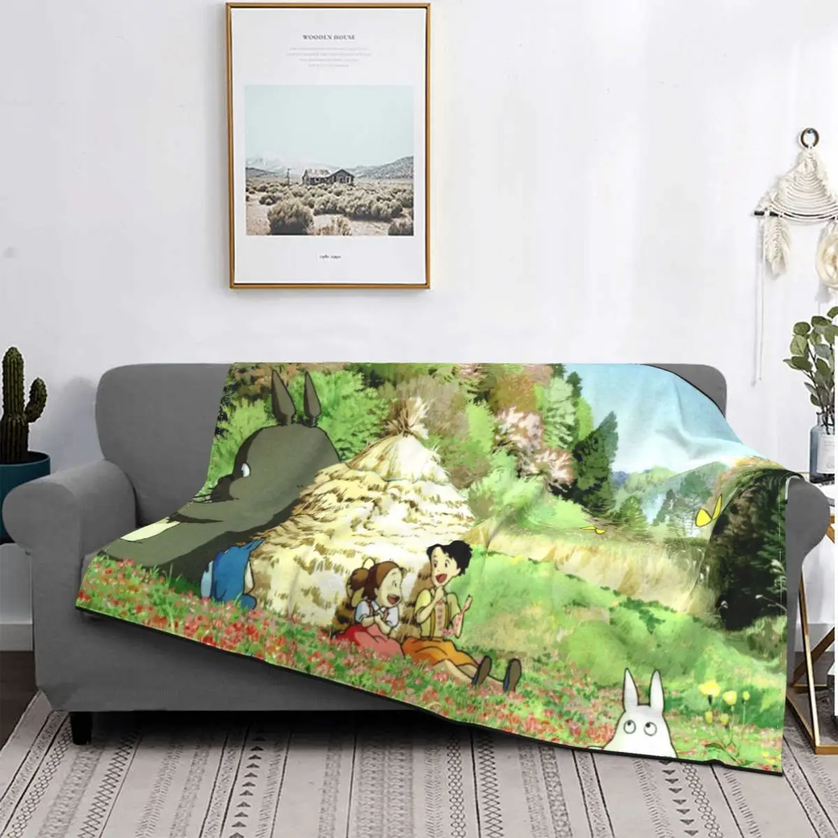 

Totoro Mei-переносные бумажные черепицы для cama, дорожные животные для Infancia