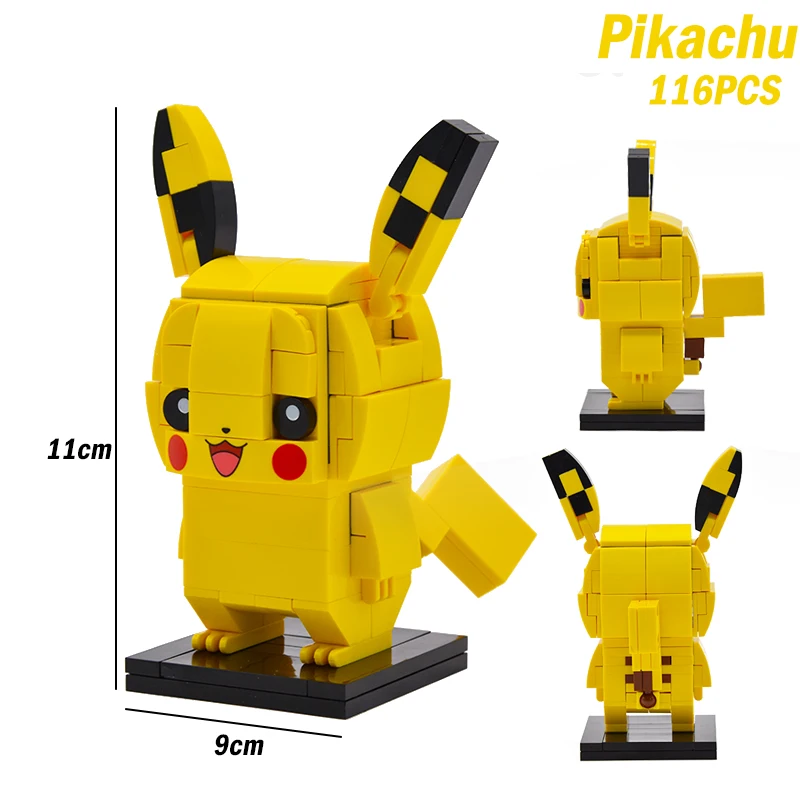 Конструктор в виде покемона из мультфильма BrickHeadz