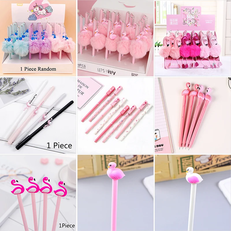 1 шт. розовые зеркальные ручки в виде лебедя для школы подарки девочек милые
