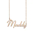 Maddy Name ожерелье на заказ именная табличка для женщин и девочек персонализированные Лучшие Друзья День рождения Свадьба рождественские дни матери подарок
