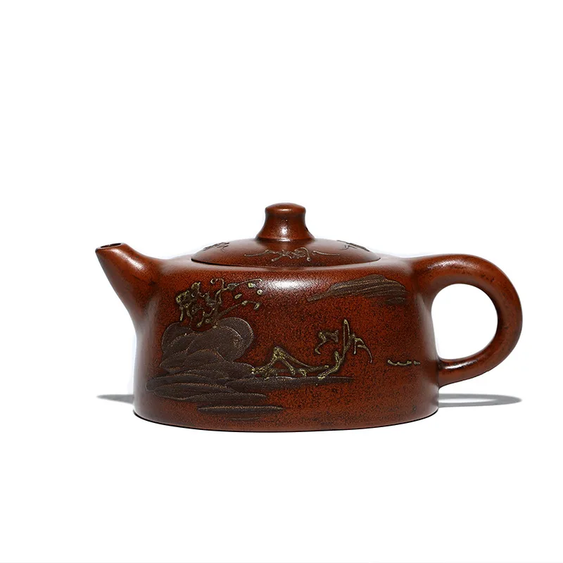 

Chunyi Jinglan purple clay teapot original mine old red clay imitation teapot large tea set