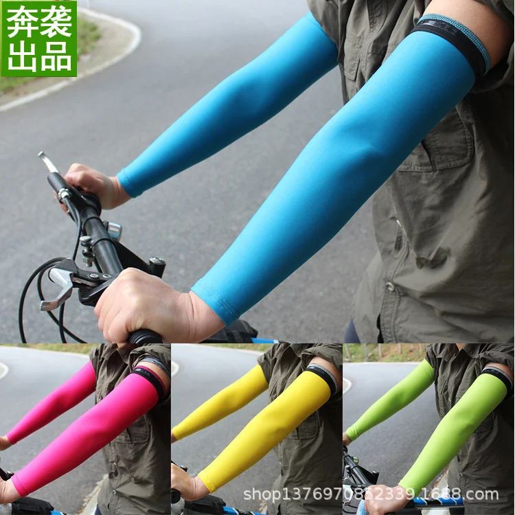 

Silica gel riding arm sleeve ice silk sunscreen sleeve outdoor driving golf ice sleeve basketball arm guard