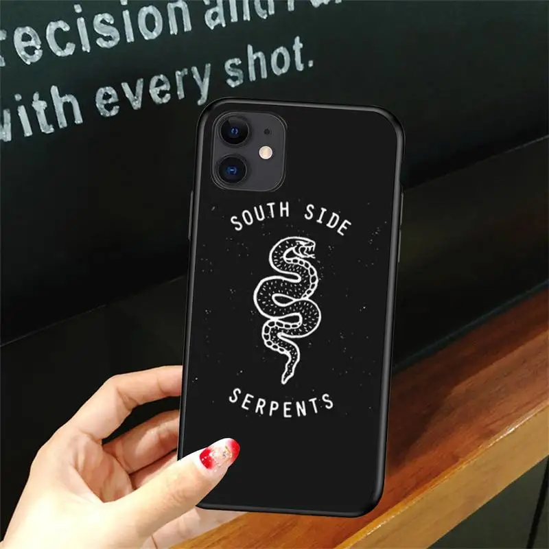 

Riverdale South Side Serpents Phone Case For Iphone 5 5S SE 6 6s 7 8 plus X Xr XS 11 12 Mini Pro Max Cover Fundas Coque