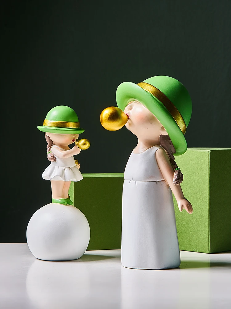 Скандинавские Детские смоляные современные украшения для дома гостиной спальни