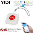 Аварийная сигнализация Tuya ZigBee, кнопка SOS, датчик сигнализации для пожилых детей, кнопка дистанционного управления Tuya Smart Life, приложение голосового управления Alexa