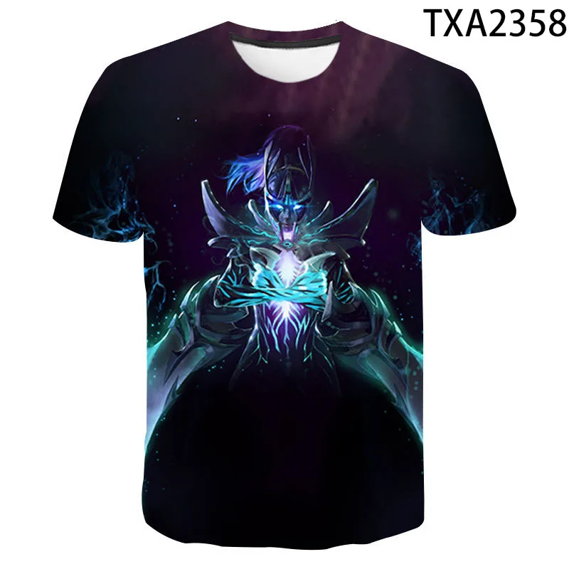 Новинка 2020 футболка Dota 2 для мужчин женщин и детей с 3D-принтом игры моба летняя