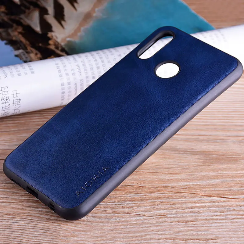 Чехол для huawei p20 lite роскошный винтажный кожаный чехол в деловом винтажном