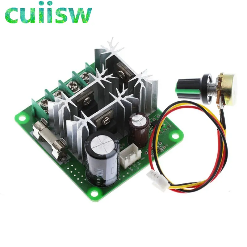 Контроллер скорости двигателя постоянного тока 6 в-90 в 15 А бесступенчатая