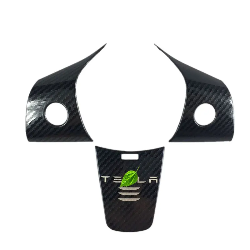 Рулевая панель из углеродного волокна для Tesla Model 3 17 21|Наклейки салона авто| |