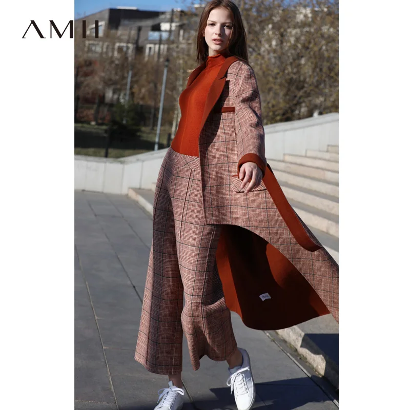 Женский шерстяной комплект из двух предметов Amii элегантное свободное