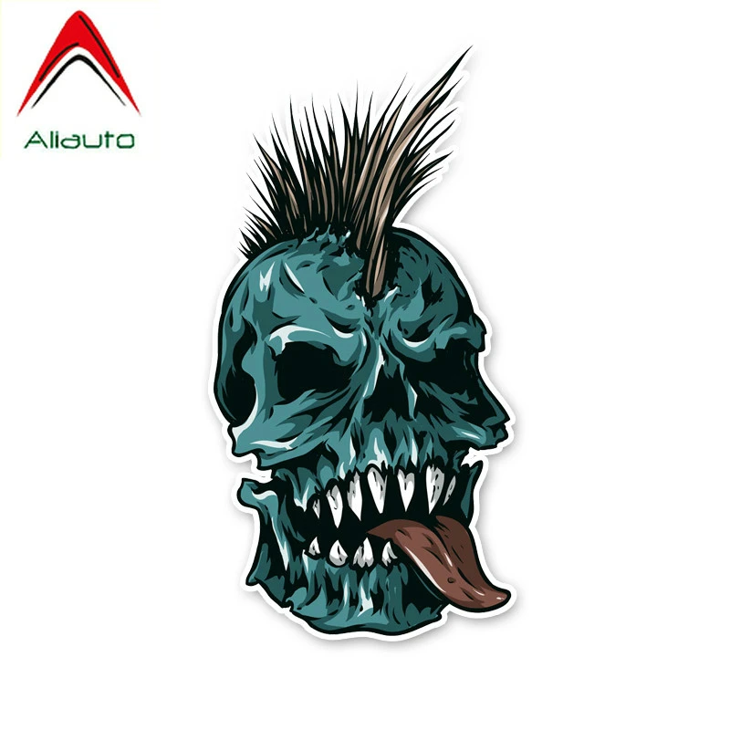 Виниловая наклейка на автомобиль 19 х10 см с черепом | Автомобили и мотоциклы