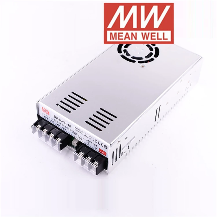 MEAN WELL SD 500 серия DC12V 24V 48V 500W оригинальная Высокая мощность и эффективность один