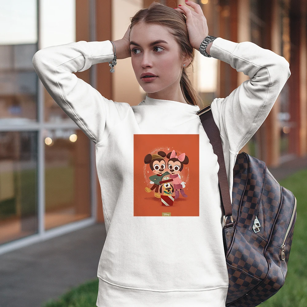 

Disney Summer Autumn Sweatshirt Mickey Mouse And His Printed Casual Cartoon winter Women Crewneck Hoodie Clothes Hipster