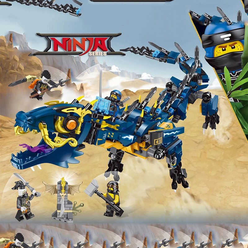 

Ninja Dragon Knight Model Building Blocks Universal Compatible Ninjagoes Bricks Set Children DIY Toys