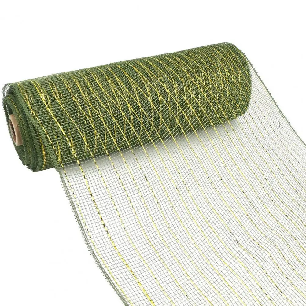 

10 Yards Mesh Ribbon Flexible Wide Application Lightweight Flexible Easter Mesh for Wreaths