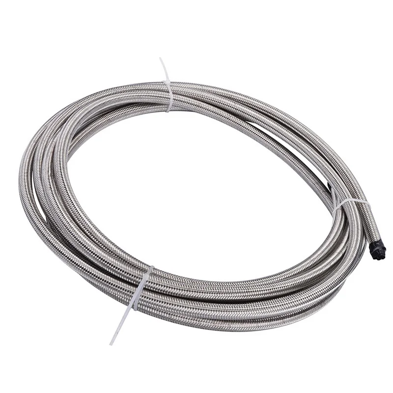 AN4 10 футов 3 м масляный топливный шланг двойной плетеный PTFE автомобильный