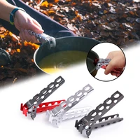 camping anti scald pot pan bowl gripper outdoor handle holder clip camping cookware handle holder clip clamps camping supplies