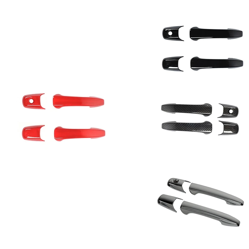 

Side Door Handle Cover Trim Decor Frame Kits ABS for Ford Mustang 2004-2014 Accessories