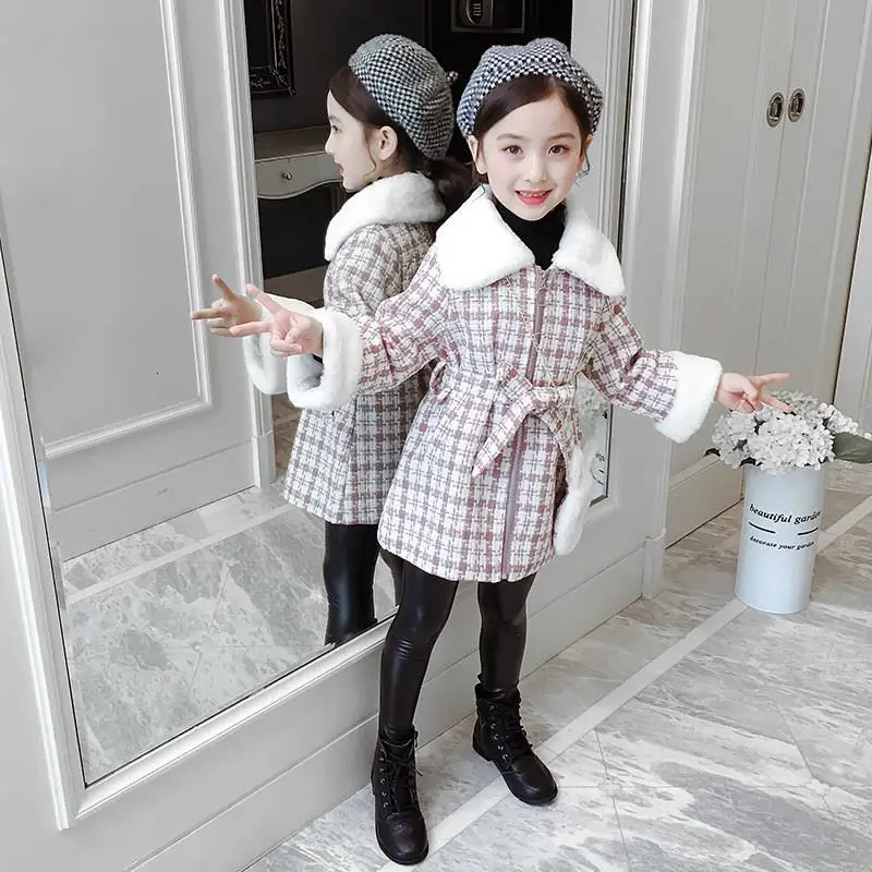 Лидер продаж модное зимнее теплое пальто для девочек хлопковое детское длинное