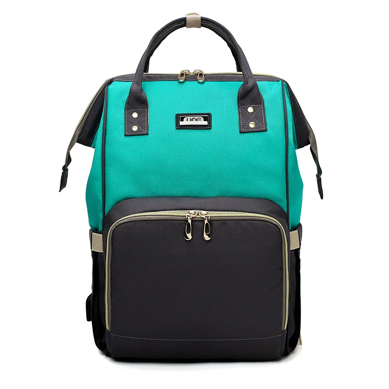 2019Fashion Mummy Maternal Diaper Bag Upgrade New Style Diaper Bag Multi-functional Large Capacity Shoulder Diaper Bag Mommy Bag