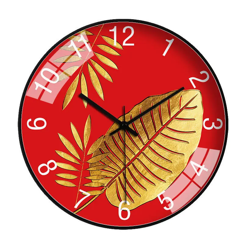 Watch Wall Clock Living Room Home Atmosphere Free Punch Creative Fashion Simple Net Red Bedroom Mute New | Дом и сад