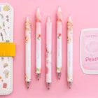 Ручка гелевая Механическая с розовым Персиком, 0,5 мм, 4 шт.