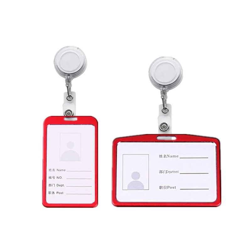 

Business Work Card Name Tags Nurse Doctor ID Badge Holders with Retractable Reel Nurse Exhibition