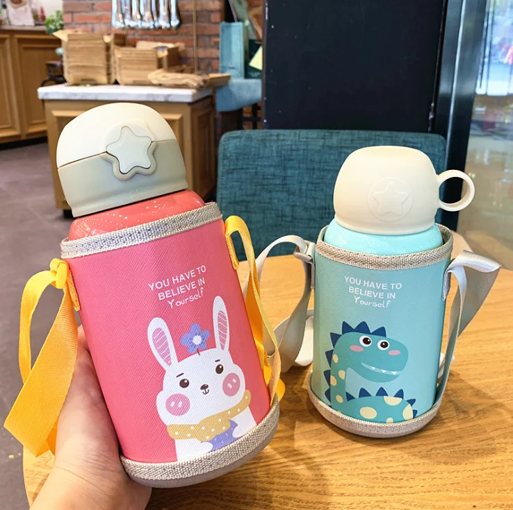 600 мл детская чашка для кормления с динозавром термос молока из нержавеющей стали