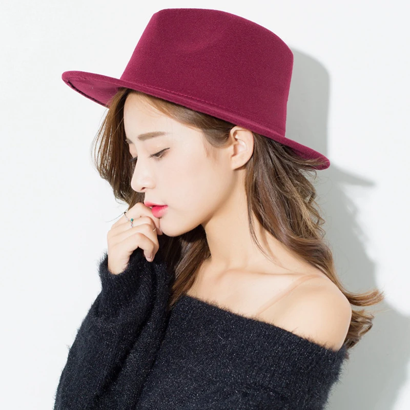 Новая модная шерстяная шляпа ZLD для мужчин и женщин фетровая с широкими