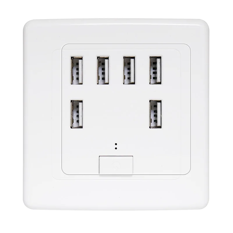 4500MA Bcsongben 2/3/4/6 Ports USB Wall Socket Charger Power Adapter Plug Outlet Grounded Electric Wall Charger Adapter Charging - Тип: 4500MA