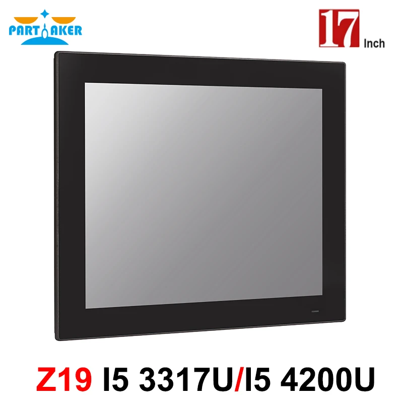 Partaker Z19 Industrial Panel PC IP65 All In One PC with 17 Inch Intel Core i5 3317U 4200U with 10-Point Capacitive Touch Screen enlarge