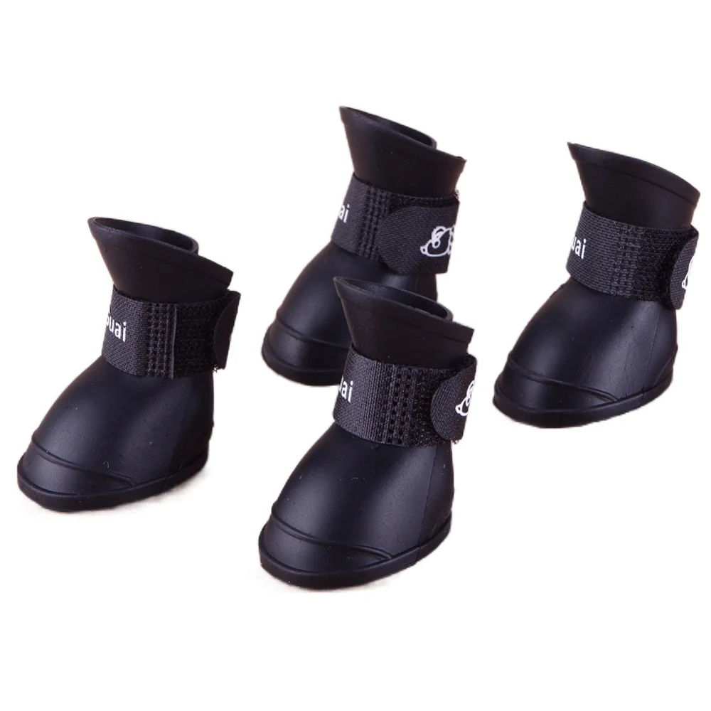 

Hot Sale Summer Pet Dog Shoes Waterproof Rain for Puppy Rubber Boots Durable