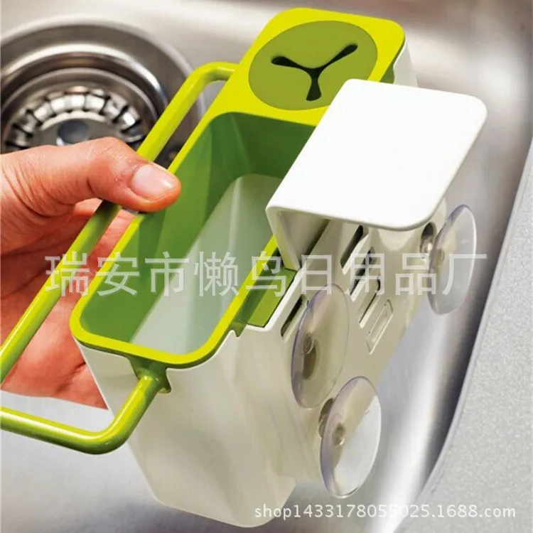 Кухонные принадлежности полка для хранения на присоске сливных раковин Чистящая