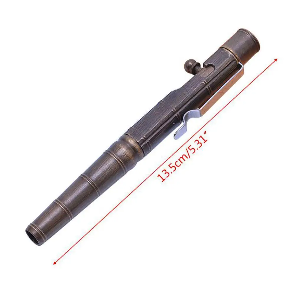

Brass Gel Pen Innovative Retro Brass Bamboo Signature Pen C6N9