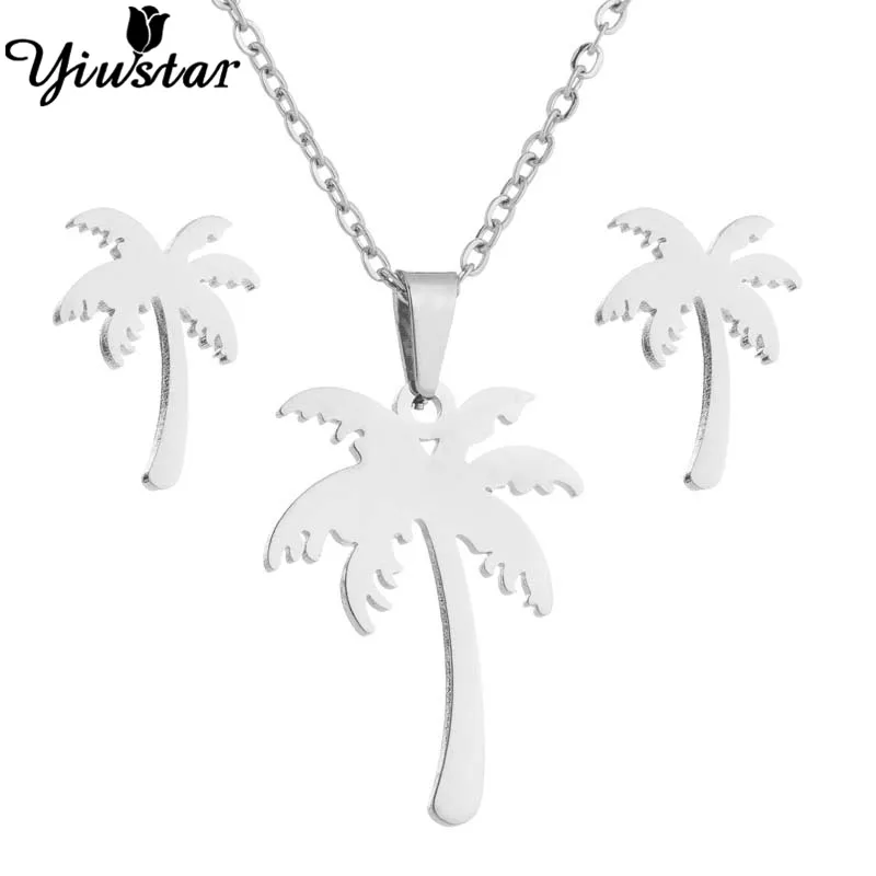 Ожерелье Yiustar в стиле бохо с кулоном из кокосовой пальмы гавайская бижутерия для