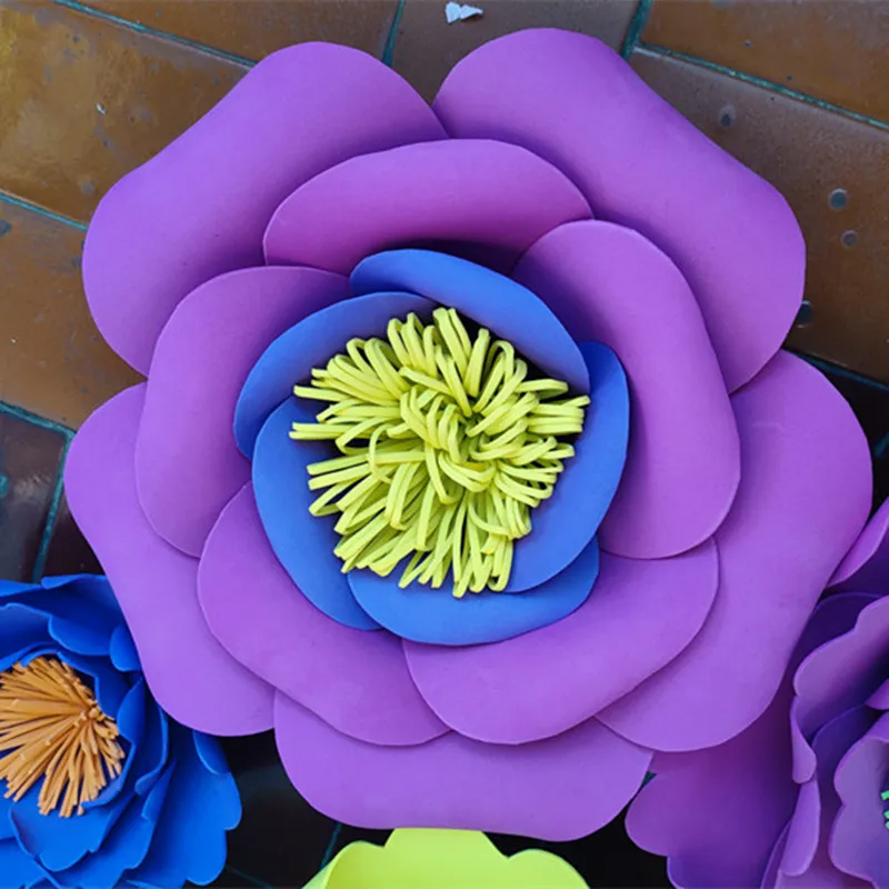 2020 свадебный фон декоративные трехмерные цветы ручной работы из пенопласта