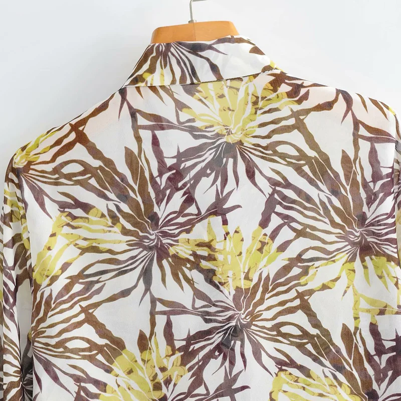 

Women Casual Floral Print Loose Blouse Shirt Bow Summer Long Sleeve Vintage Shirt Chic Office Blusas Tops