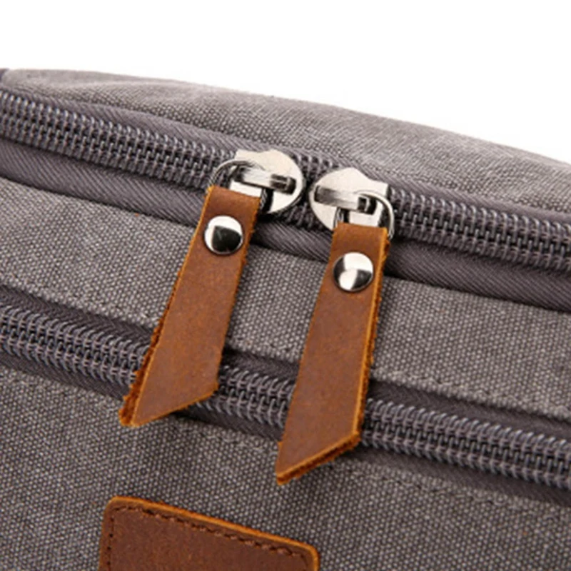 

New Canvas Toiletry Bag for Men Wash Shaving Women Travel Cosmetic