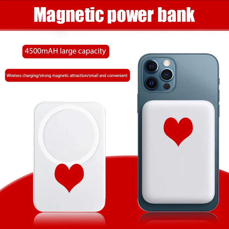 

Portable Magnetic Wireless Power Bank 15W Fast charger External Battery