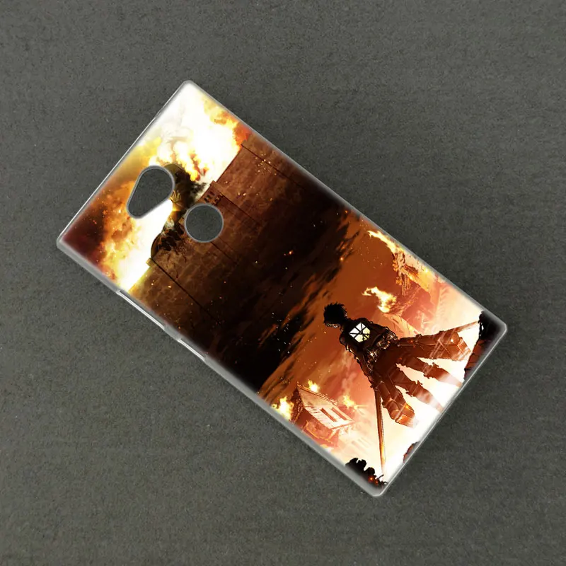 Аниме; обувь для косплея по аниме «атака на Титанов» жесткий чехол для Sony Xperia L1 L2 L3 X XA XA1 XA2 XA3 ультра 10 плюс E5 XZ XZ1 XZ2 компактный XZ3 XZ5 2 20 крышка