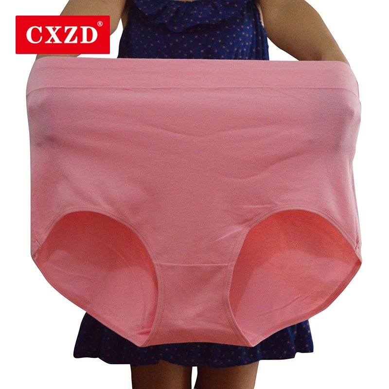 CXZD новые модные женские трусы растяжения размера плюс 4XL с высокой талией женское