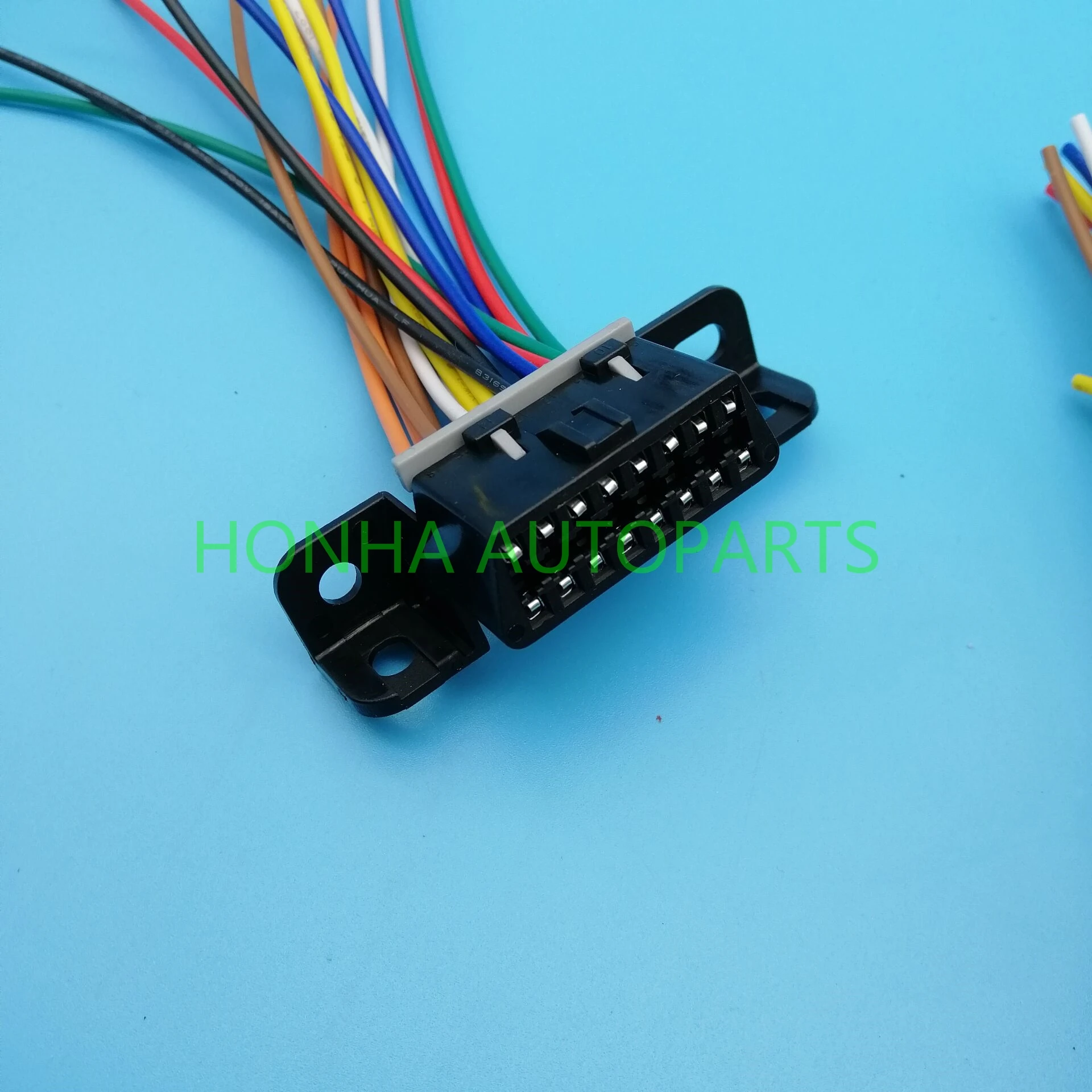 OBD 16pin obd2 разъем OBD2 16Pin гнездовой угловой 2 провода розетки obd ii адаптер