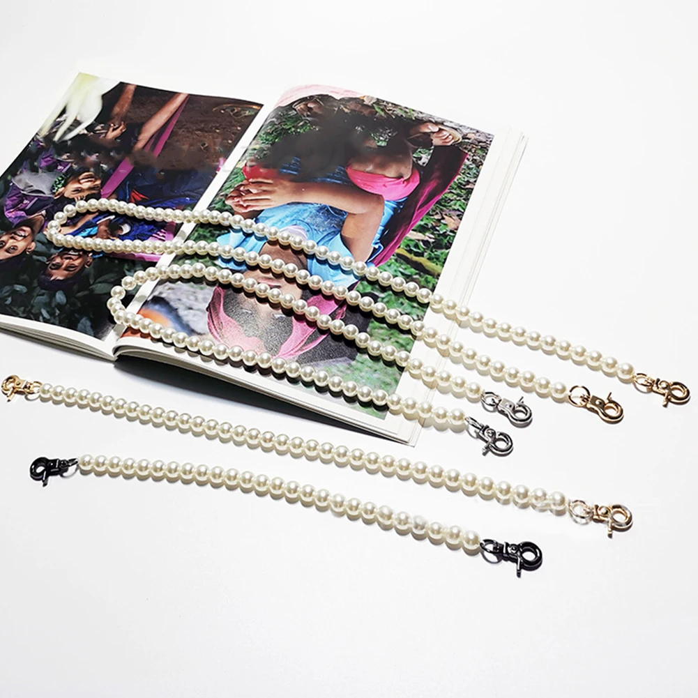 Новый бренд женский ремешок с жемчугом для сумок аксессуары кошельки ремни ручки